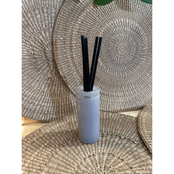 Gray Reed Diffuser Bottle with Black Sticks – Home Fragrance Decor - Picture 1 of 9
